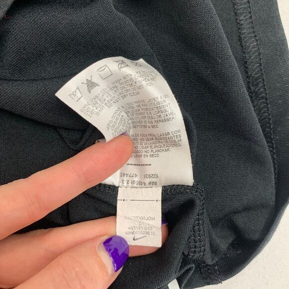 Nike Athletic Shirt Womens L Large Black Dri Fit Notre Dame Prep Saints Football - Picture 10 of 12